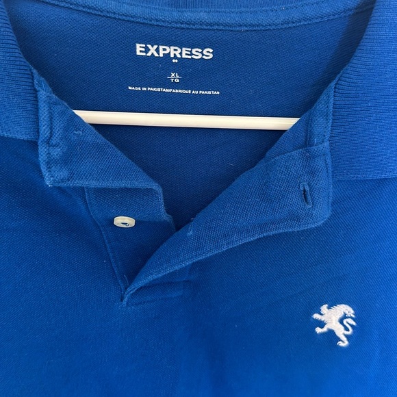 Express Men’s Polo in Royal Blue - Picture 2 of 3